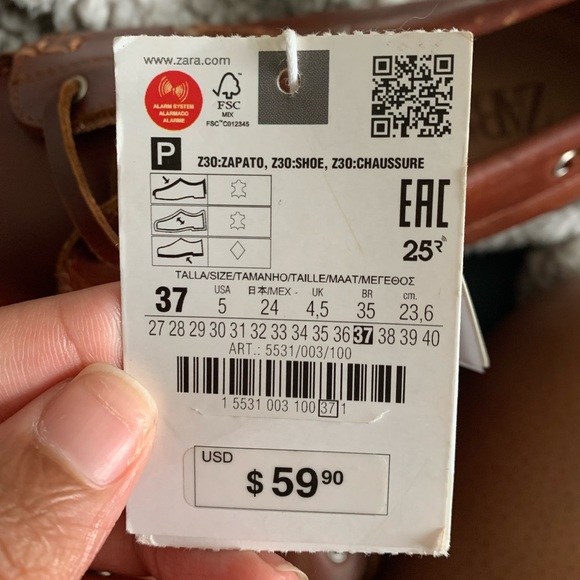 Zara boy shoes boys size 6.5 - Picture 3 of 4